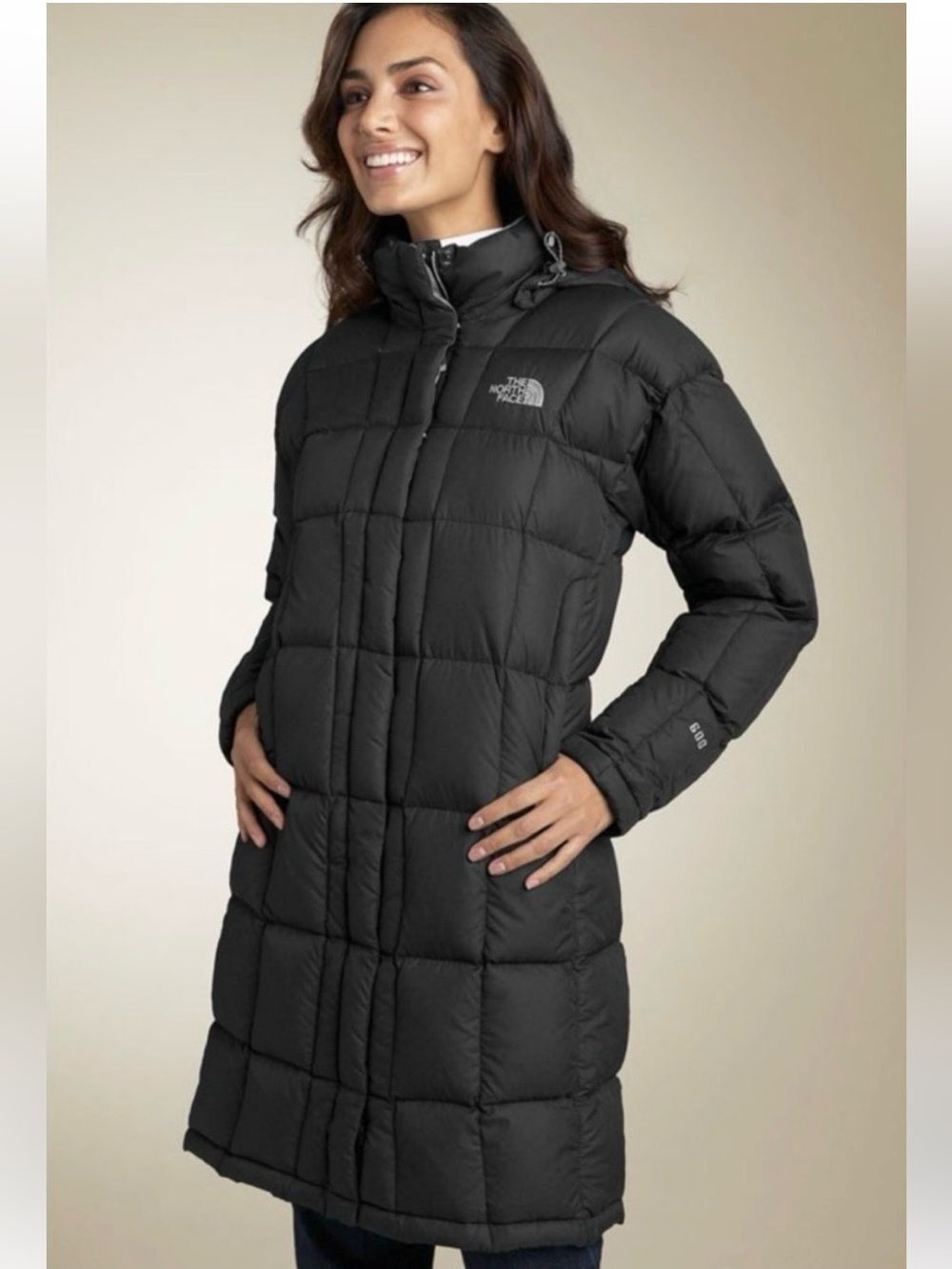 North Face Black 600 Down Metropolis Puffer Parka Jacket (Broken Zipper) Medium